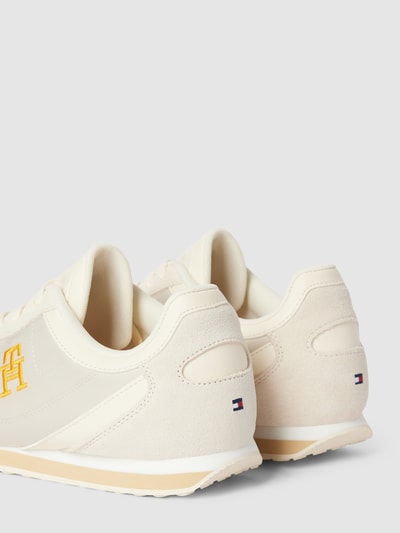 Tommy Hilfiger Sneakersy ze skóry z wyhaftowanym logo Beżowy 2