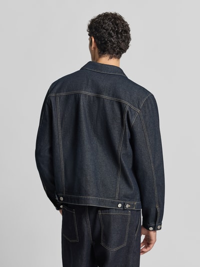 Jake*s Studio Men Regular Fit Jeansjacke aus reiner Baumwolle Dunkelblau 5