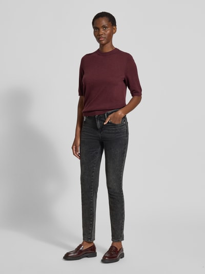 MOS MOSH Skinny fit jeans met ritszakken, model 'Bradford' Donkergrijs - 1