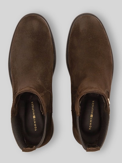Tommy Hilfiger Chelseas aus echtem Leder mit Logo-Detail Dunkelbraun 4