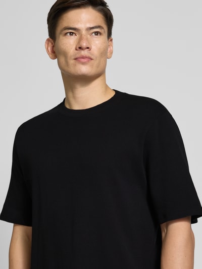 Matinique T-shirt met labeldetail, model 'hudson' Zwart - 3