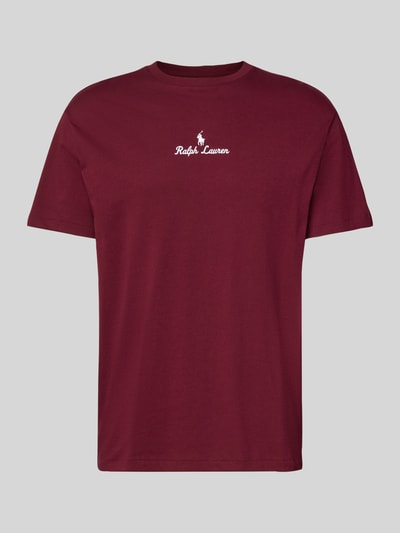 Polo Ralph Lauren T-shirt met labelstitching Bordeaux - 2