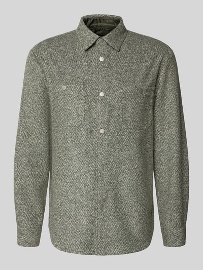 MAERZ Muenchen Overhemdjack met drukknoopsluiting Middengrijs - 2