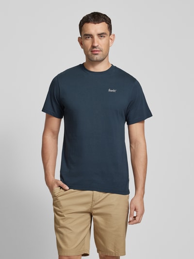 Forét T-Shirt mit Label-Print Modell 'STILL' Marine 4