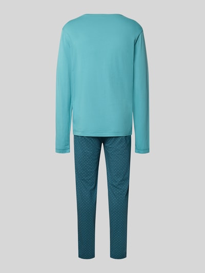 Jockey Pyjama met ronde hals Turquoise - 3