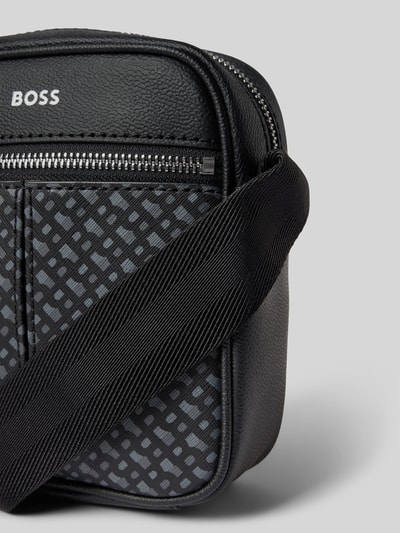 BOSS Umhängetasche mit Vorfach Modell 'Zair' Black 3