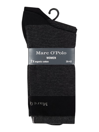 Marc O'Polo Socken mit Stretch-Anteil im 2er-Pack  Black 2