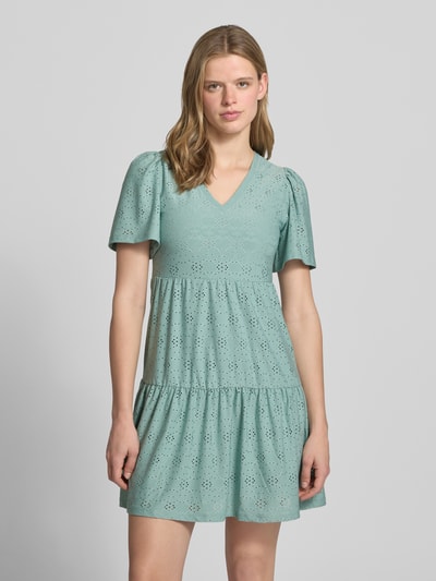 ONLY Mini-Freizeitkleid mit Lochstickmuster Modell 'SMILLA LIFE' Schilf 4