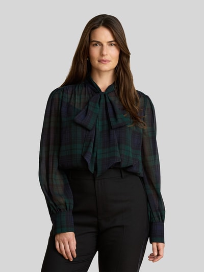 Lauren Ralph Lauren Loose Fit Langarmbluse mit Allover-Muster Black 7