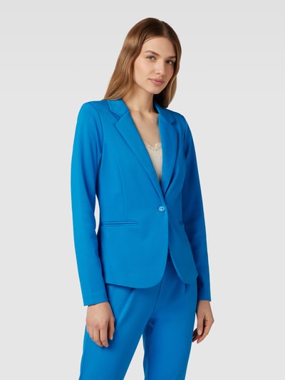 ICHI Blazer met normaal model en reverskraag Blauw - 4