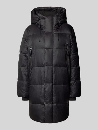 WITHBLACK Regular Fit Steppmantel mit Enten-Daunen-Füllung Black 2