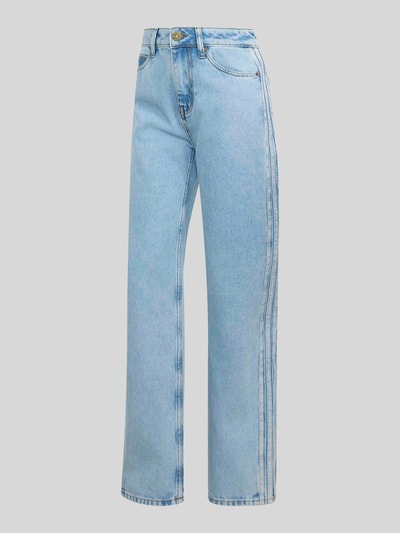 adidas Originals Straight Fit Jeans aus reiner Baumwolle Jeansblau 2