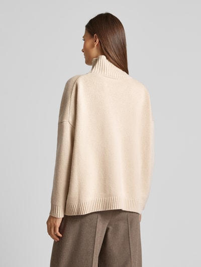 Weekend Max Mara Sweter z dzianiny ze stójką model ‘BORGIA’ Beżowy 5