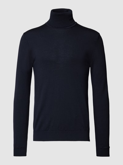 HUGO Strickpullover mit Rollkragen Modell 'San Thomas' Marine 2