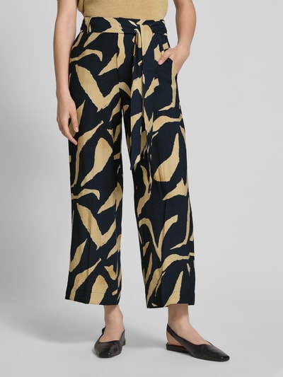 MANGO Stoffhose mit Stoffgürtel Black 4