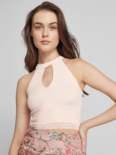 Guess Korte top met halter Roze - 3