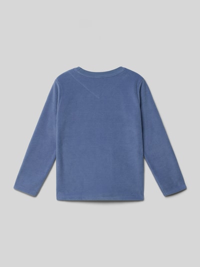 Steiff Sweatshirt met ronde hals en motiefstitching Rookblauw - 3