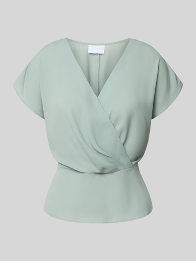 Jake*s Collection Blouseshirt in wikkellook Lindegroen - 2