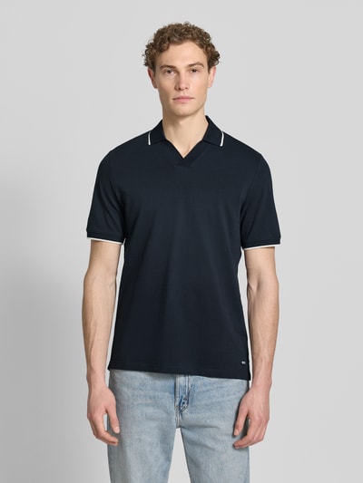 s.Oliver RED LABEL Regular Fit Poloshirt aus reiner Baumwolle Marine 4