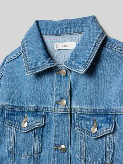 Mango Jeansjacke mit Brusttaschen Modell 'alice' Blau 2
