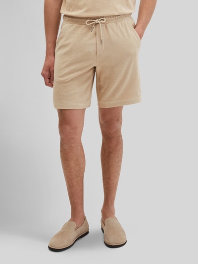 Marc O'Polo Regular Fit Poloshirt aus reinem Baumwoll-Frottee Beige 4