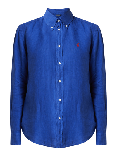 Polo Ralph Lauren Relaxed Fit Leinenbluse  Royal 2