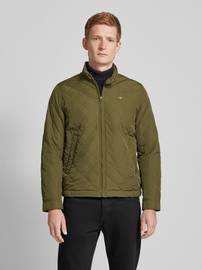 Gant Steppjacke mit Stehkragen Modell 'WINDCHEATER' Oliv 4