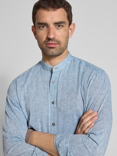 Strellson Vrijetijdsoverhemd met opstaande kraag, model 'Cornel' Turquoise - 3