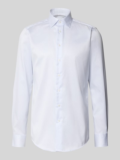 Christian Berg Men Extralanges Regular Fit Business-Hemd mit Kentkragen Bleu 1