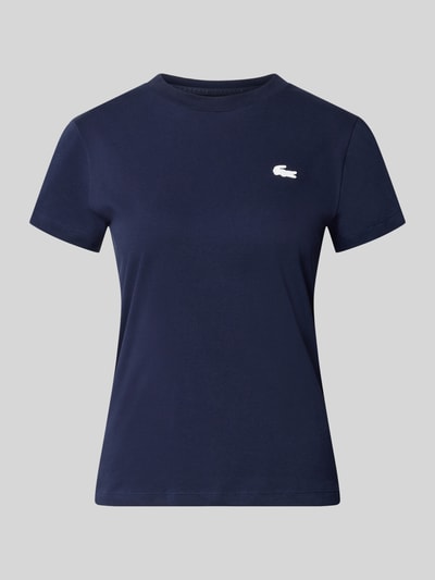 Lacoste Sport Slim fit sport-t-shirt van katoenmix Donkerblauw - 1