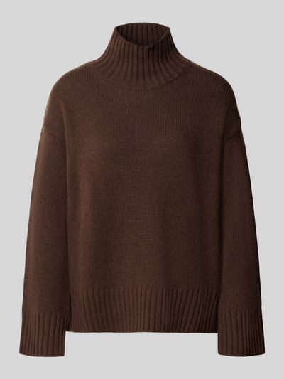 Barbour Loose Fit Pullover aus Woll-Kaschmir-Mix Bordeaux 1