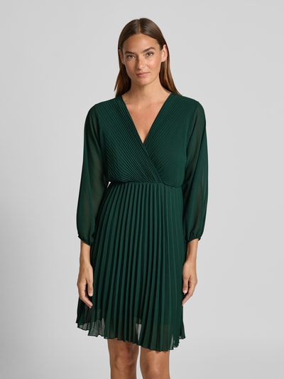 ZABAIONE Knielanges Kleid mit Plisseefalten Modell 'Im44sa' Dunkelgruen 4