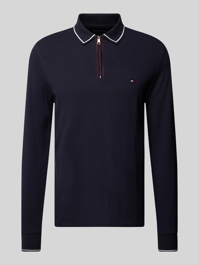 Tommy Hilfiger Slim Fit Poloshirt mit Label-Stitching Marine 2