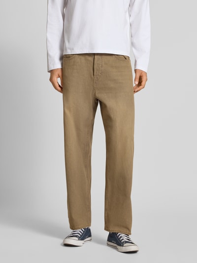 Jack & Jones Baggy Fit Jeans im 5-Pocket-Design Modell 'ALEX' Dunkelbraun 4