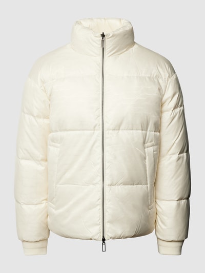 Emporio Armani Daunenjacke mit Stehkragen Offwhite 1