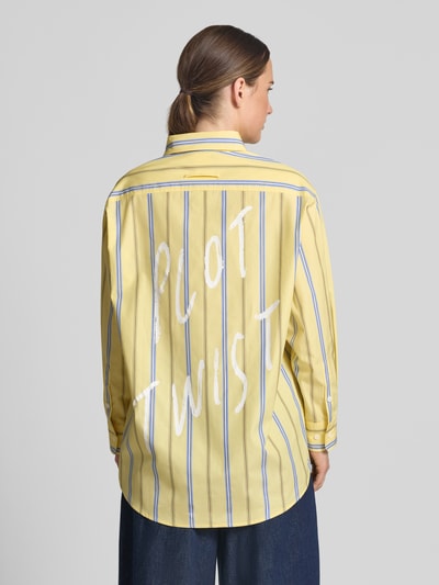 MAX&Co. Relaxed Fit Langarmbluse aus reiner Baumwolle Modell 'MCODAMA' GELB 5