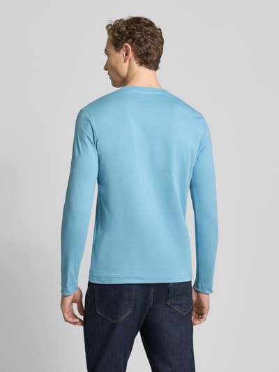 Marc O'Polo Shaped fit shirt met lange mouwen van puur katoen Aquablauw - 5