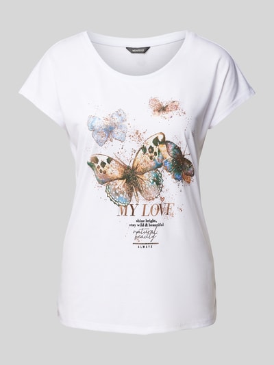 Montego T-Shirt mit Motiv-Print Weiss 2