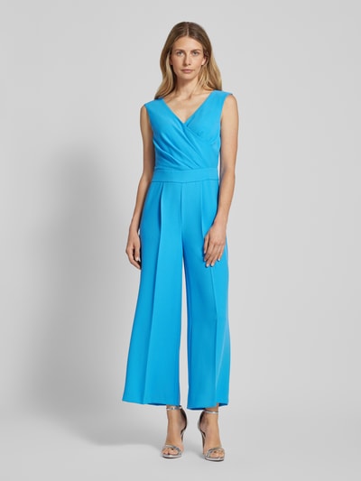 Vera Mont Jumpsuit in Wickel-Optik Bleu 4