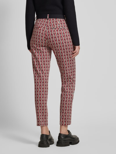 Brax Skinny fit stoffen broek met verkorte pasvorm, model 'Style.Maron' Rood - 5