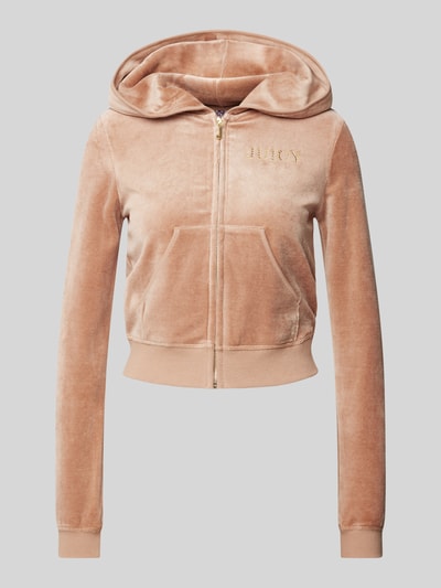 Juicy Couture Bluza rozpinana z kapturem model ‘ROBYN’ Piaskowy 2