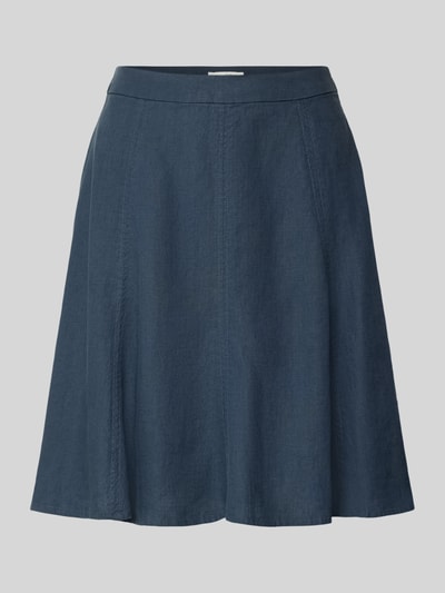 Marc O'Polo Spódnica mini rozkloszowana z czystego lnu Granatowy 2