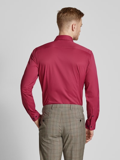 Jake*s Slim Fit Business-Hemd mit Kentkragen Fuchsia 5