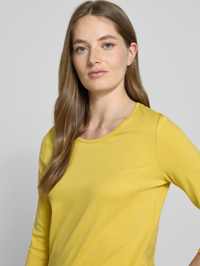 Christian Berg Woman Longsleeve met 3/4-mouwen Mosterdgeel - 3