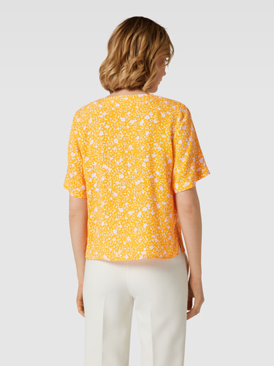 Jake*s Casual Overhemdblouse van viscose met bloemenmotief Abrikoos - 5