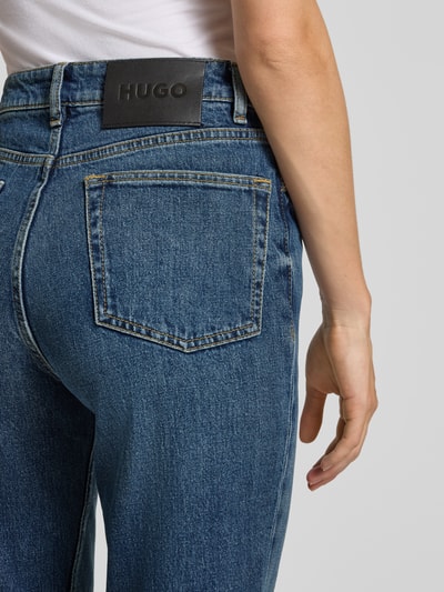 HUGO Mom Fit Jeans aus Baumwoll-Mix Modell '938' Blau 3