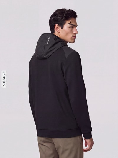 PUMA Performance Regular Fit Sweatjacke aus Baumwoll-Mix Modell 'PUMATECH' Black 5