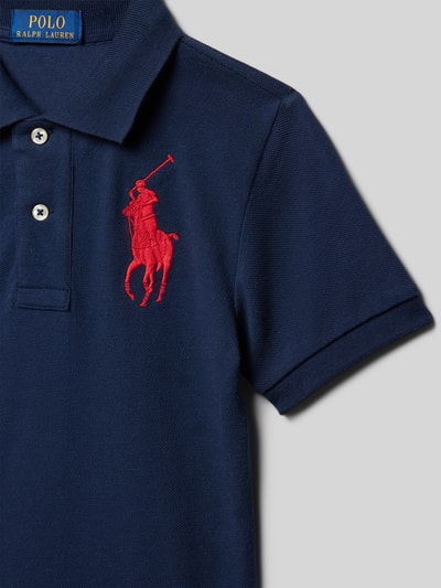 Polo Ralph Lauren Teens Slim fit poloshirt met logostitching Lichtblauw - 2