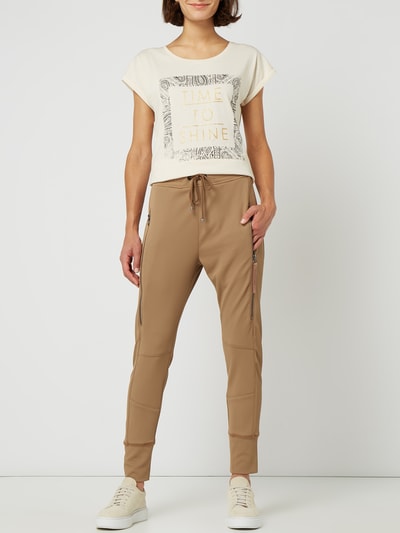 MAC Joggingbroek met ritszakken, model 'Future 2.0' Cognac - 1