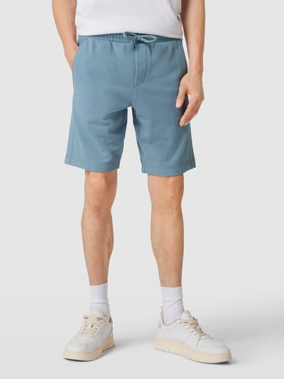 Marc O'Polo Sweatshorts mit Label-Stitching Blau 4